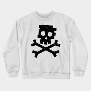 Punk Skull Design Crewneck Sweatshirt